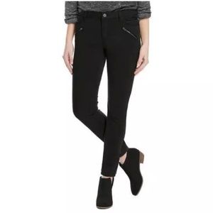 Kenneth Cole Skinny Moto Brushed Sateen Pants 4